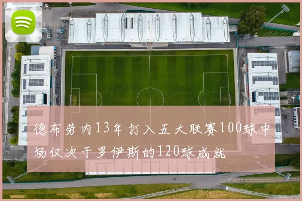 德布劳内13年打入五大联赛100球中场仅次于罗伊斯的120球成就